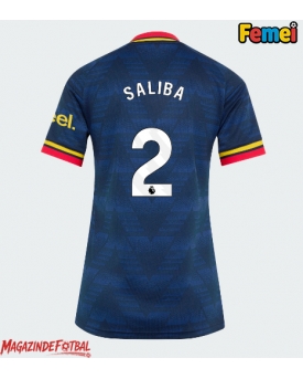 Arsenal William Saliba #2 Tricou Fotbal Replică 2026-27 Femei Deplasare Arsenal William Saliba #2 Tricou Fotbal Replică 2026-27 Femei Deplasare